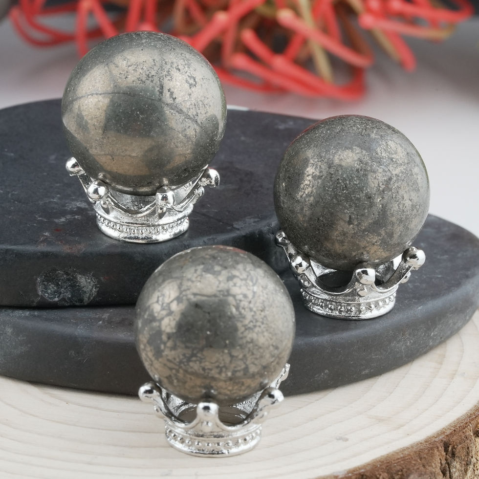 Miniatura: Pyrite Crystal Sphere Protection Meditation Altar Decor Reiki Spiritual Gift