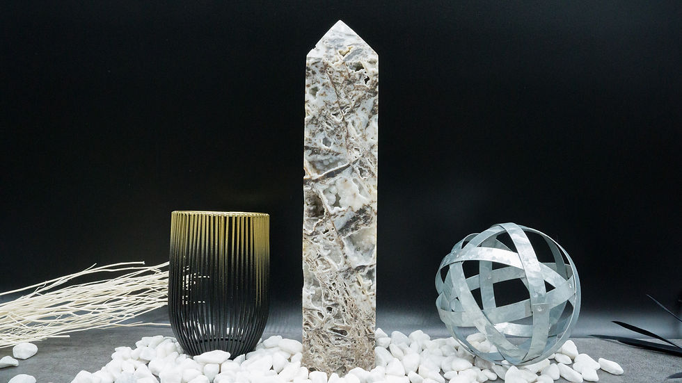 Miniatura: Big Druzy Sphalerite Crystal Tower Home Decor Spiritual Energy Stone Healing Art