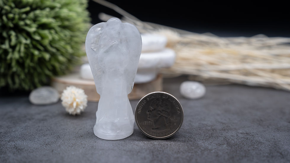 Miniatura: Quartz Blessing Angel Crystal Statue Spiritual Gift Religious Home Decor Angel