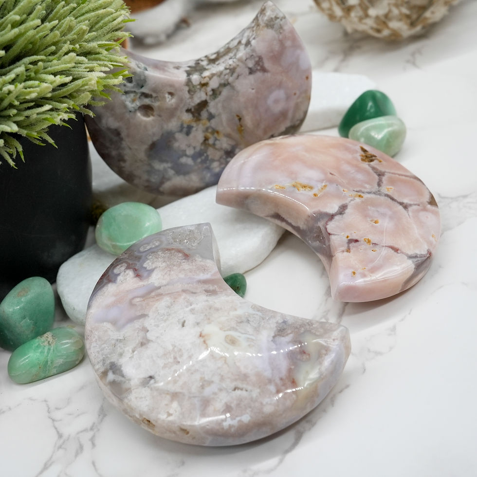 Miniatura: Pink Amethyst Moon Crystal Carving Spiritual Healing Decor Gift Pink Moon Rocks