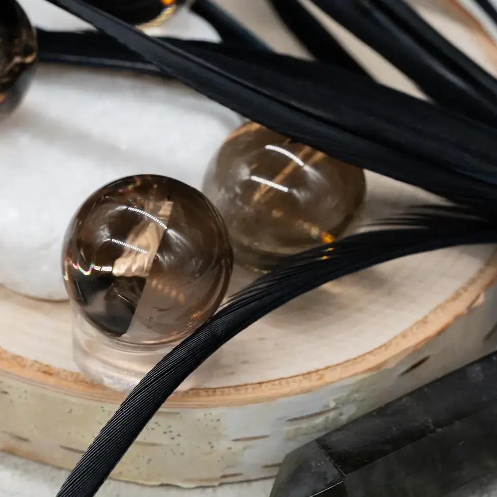 Thumbnail: Mini Smoky Quartz Crystal Sphere Spiritual Healing Meditation Gemstone Chakra