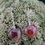 Thumbnail: Fire Quartz Crystal Puffy Heart Hanging Earrings 925 Silver Spiritual Jewelry