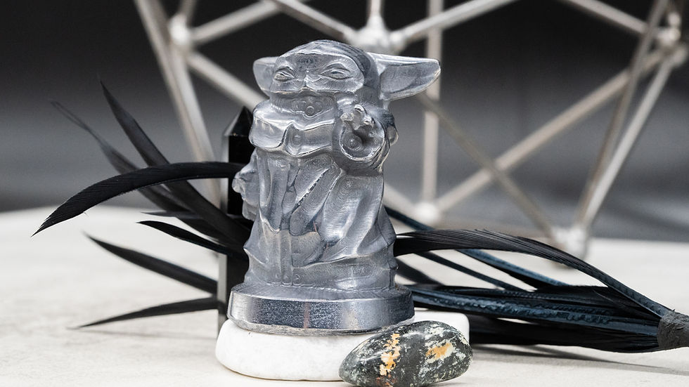 Miniatura: Terahertz Baby Yoda Crystal Figurine Star Wars Fanart Character The Child Decor