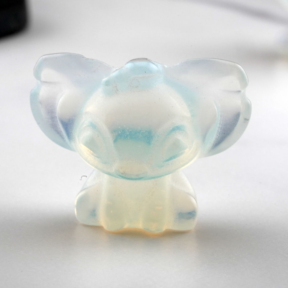 Miniatura: Opalite Stitch Figurine Crystal Desk Accessory Home Decor Cartoon Character Gift