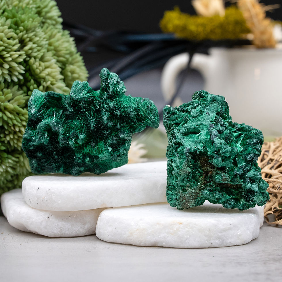Miniatura: Malachite Raw Specimen Crystal Decor Gift Spiritual Protection Stone Energy