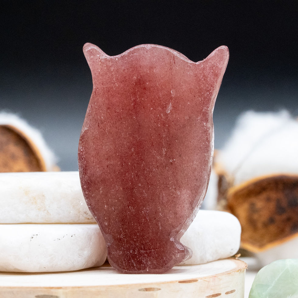 Miniatura: Pink Strawberry Quartz Crystal Angel Carving Spiritual Protection Religious Gift