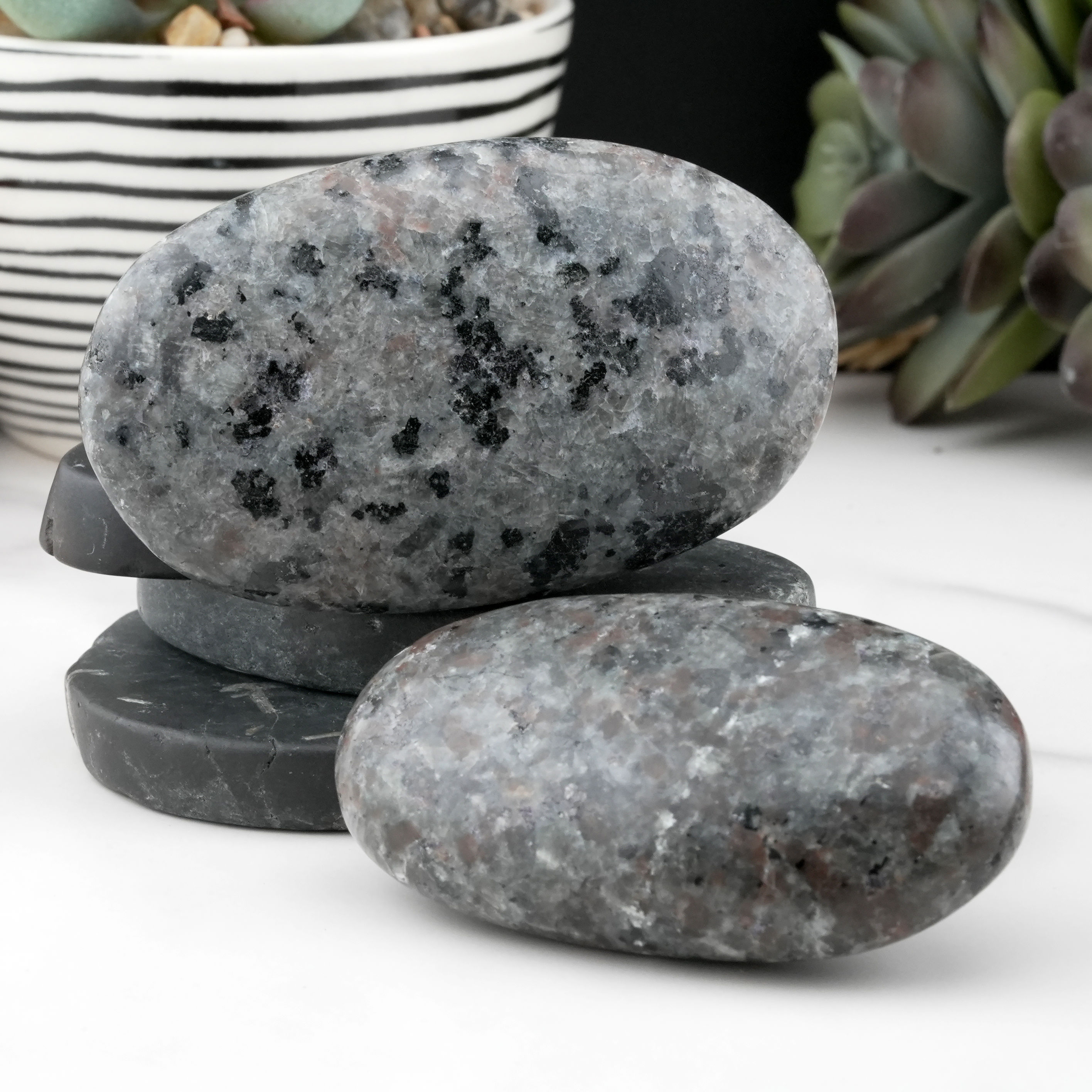 Yooperlite Palm Stone Crystal Gift Spiritual Protection Decor Healing Energy