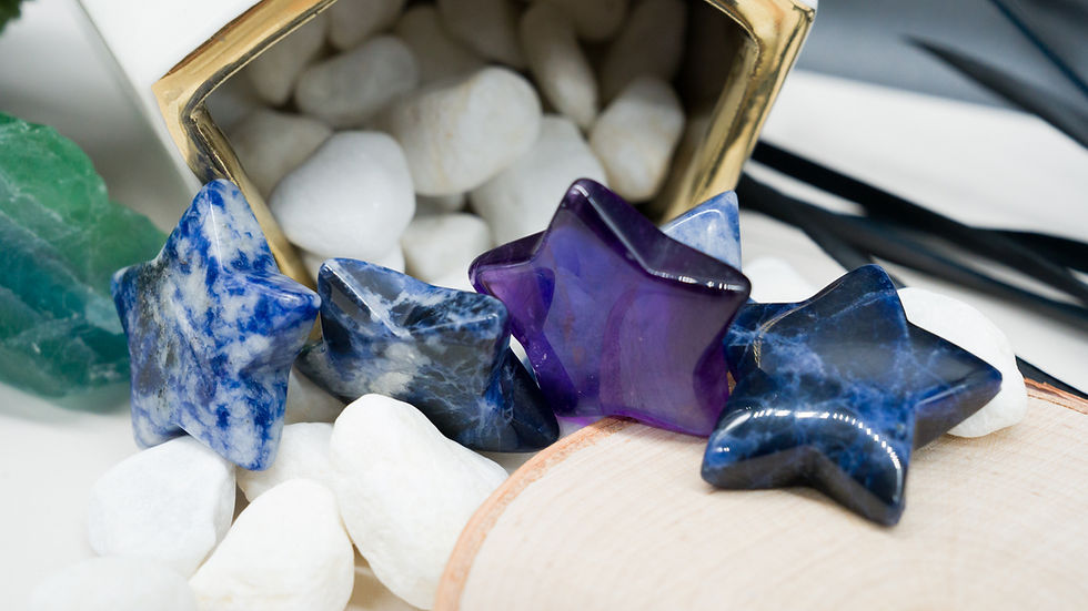 Miniatura: 1.5" Purple Amethyst Crystal Star