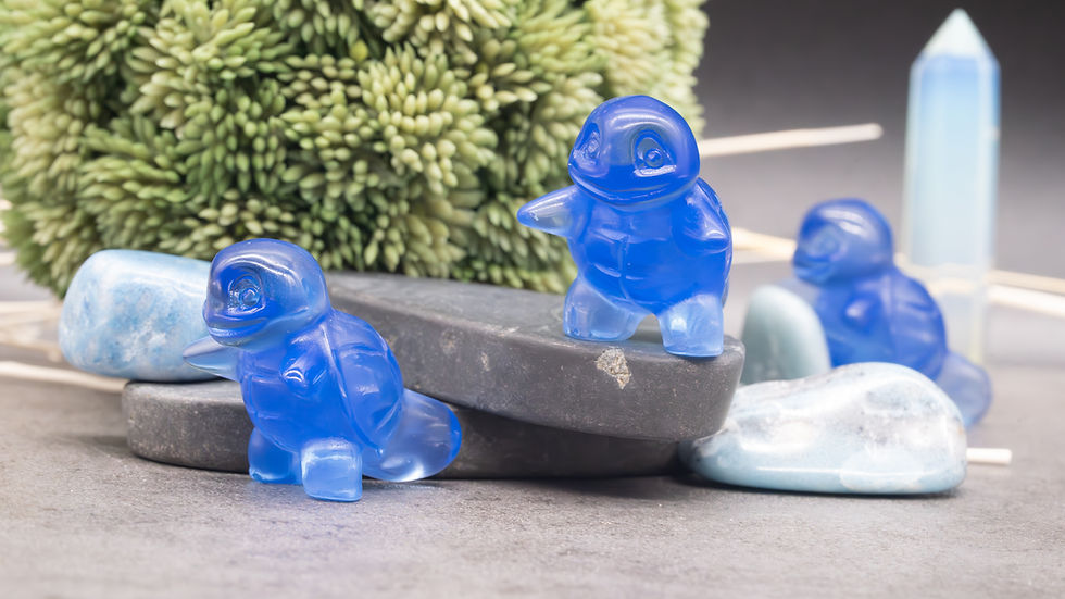 Miniatura: Blue Opalite Crystal Squirtle Carving