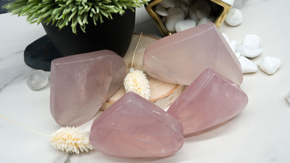 Miniatura: Pink Rose Quartz Crystal Heart Carving Gemstone Love Gift Romantic Altar Decor