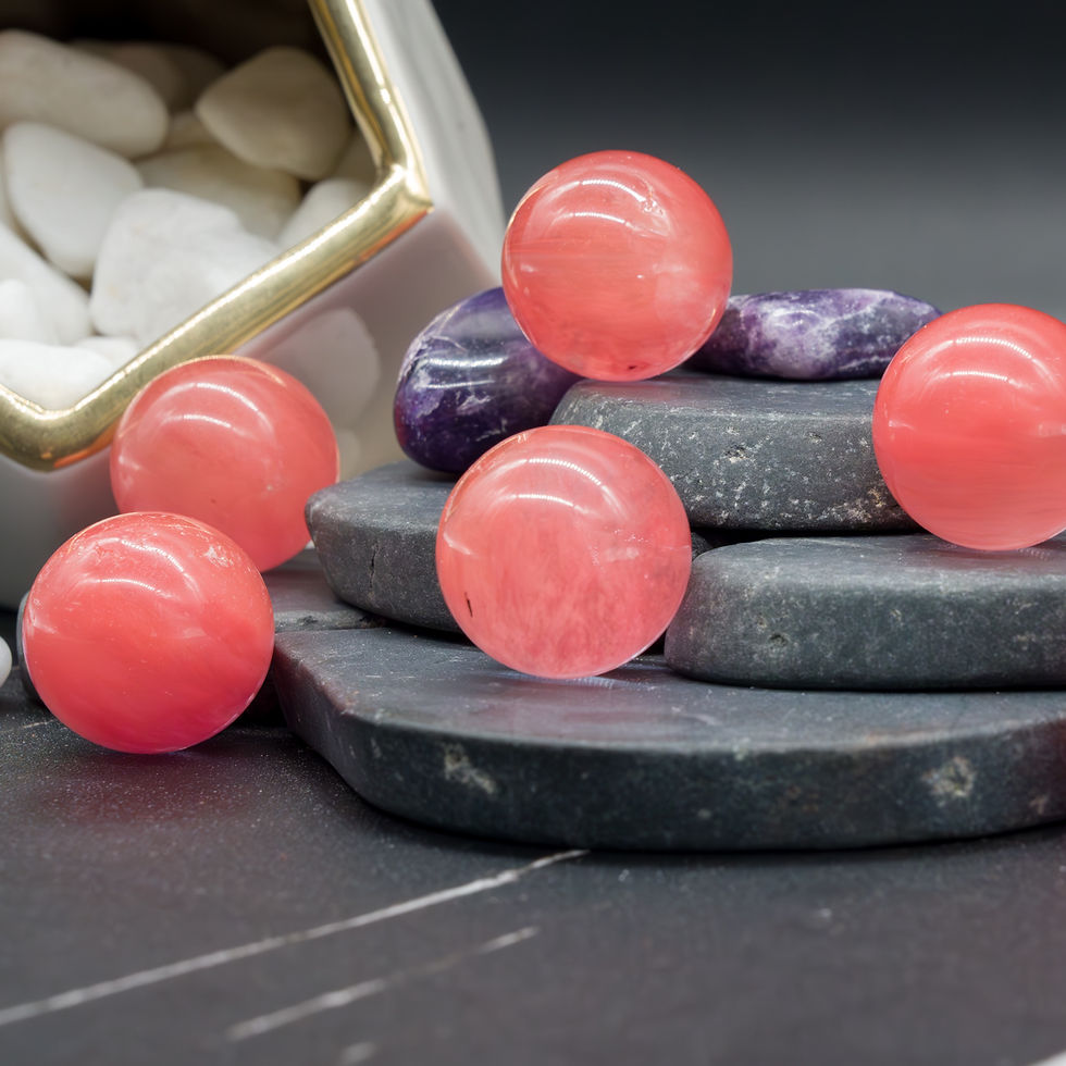Thumbnail: Red Smelted Quartz Crystal Healing Sphere Meditation Gemstone Altar Grid Stone