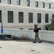 Taking the first "watch" during our Sunrise Guard Mount in memory of our Fallen Officers.