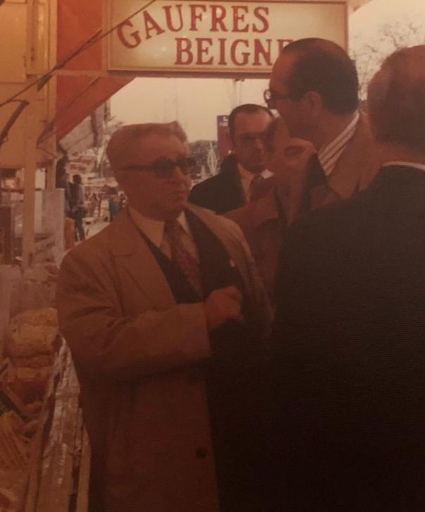 Lucien Halimi VAMA président de la Foire du Trône avec Jacques Chirac Maire de Paris - Président de la République Française