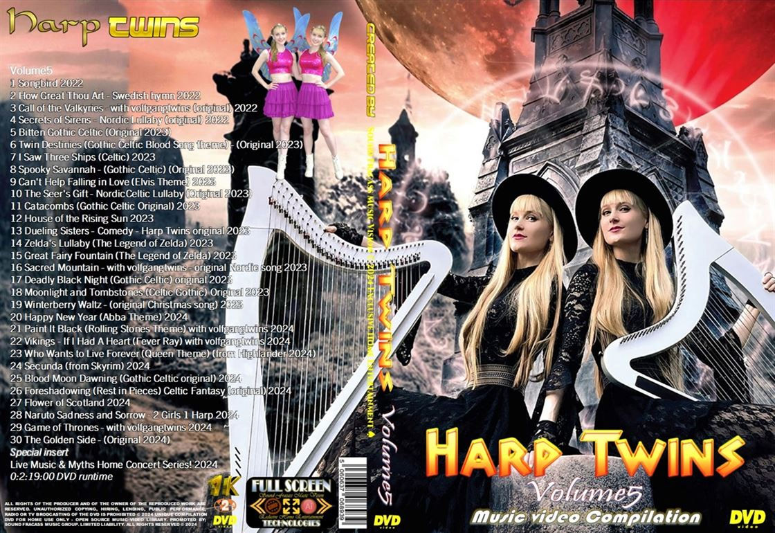 Harp Twins Volume5 Music Video Compilation DVD