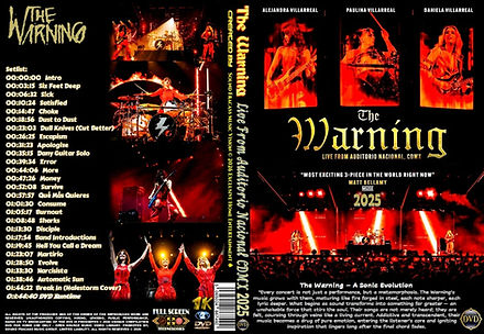 The Warning Live From Auditorio Nacional CDMX 2025 DVD | website