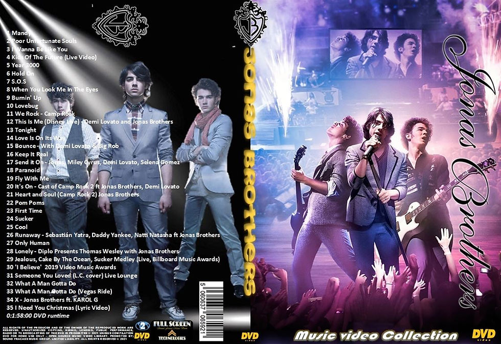 Jonas Brothers Music Video Collection DVD website