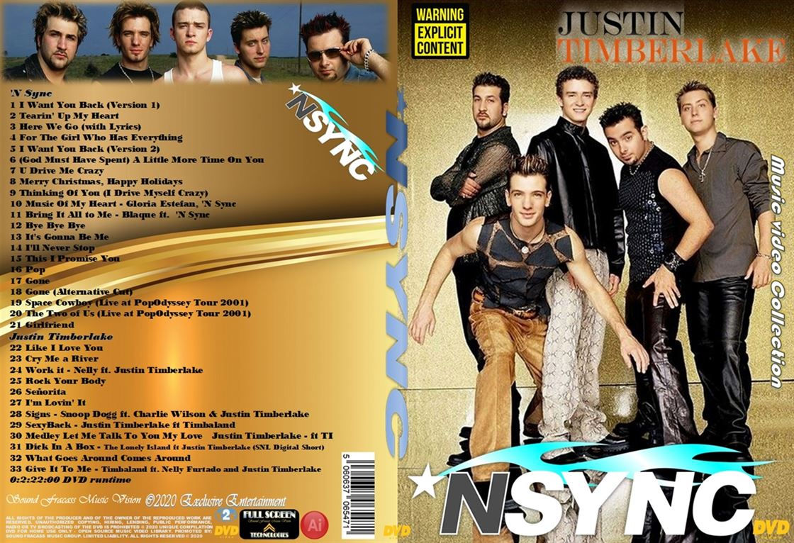 N Sync & Justin Timberlake Music Video Collection DVD