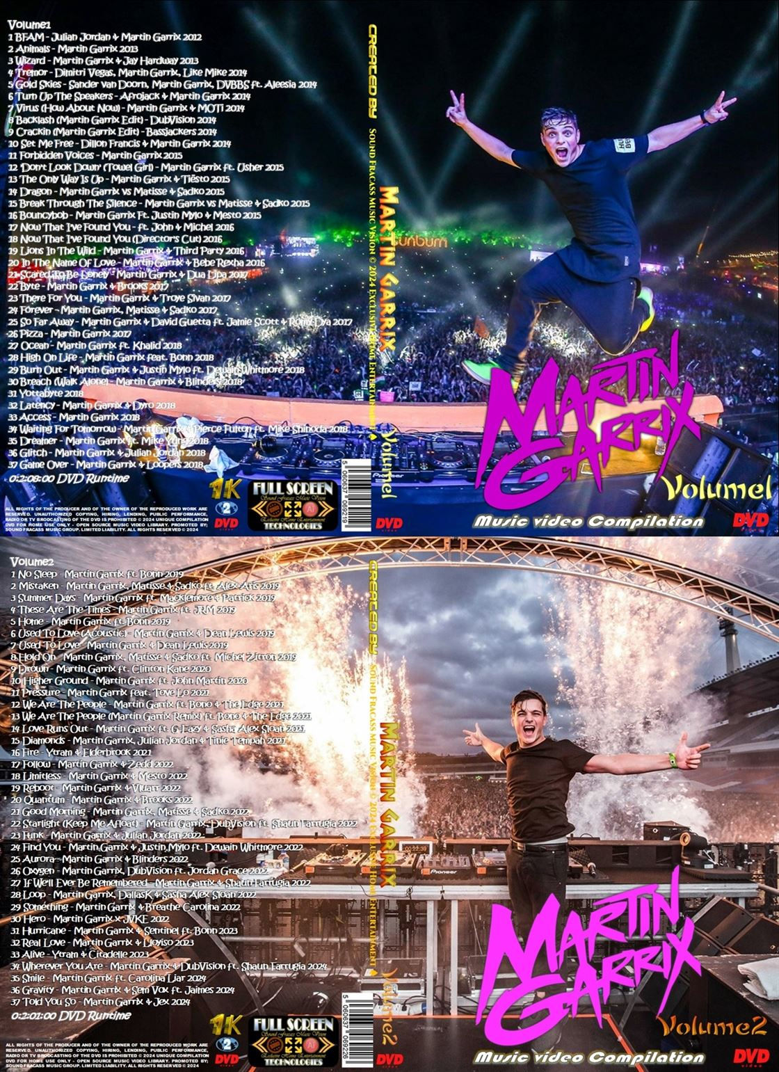 Martin Garrix Music Video 2 DVDs Complete Collection