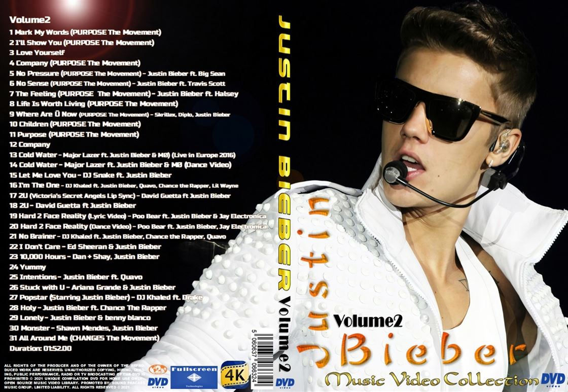 Justin Bieber Music Video DVD Volume2