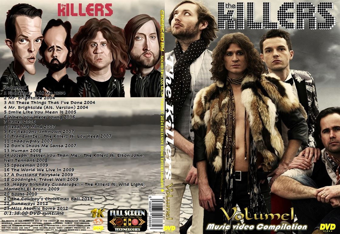 The Killers Music Video Compilation Volume1 DVD