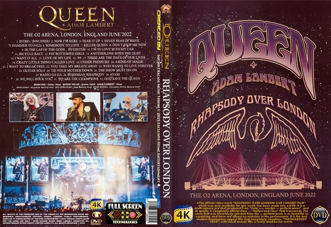 Queen + Adam Lambert Rhapsody Tour Over London DVD