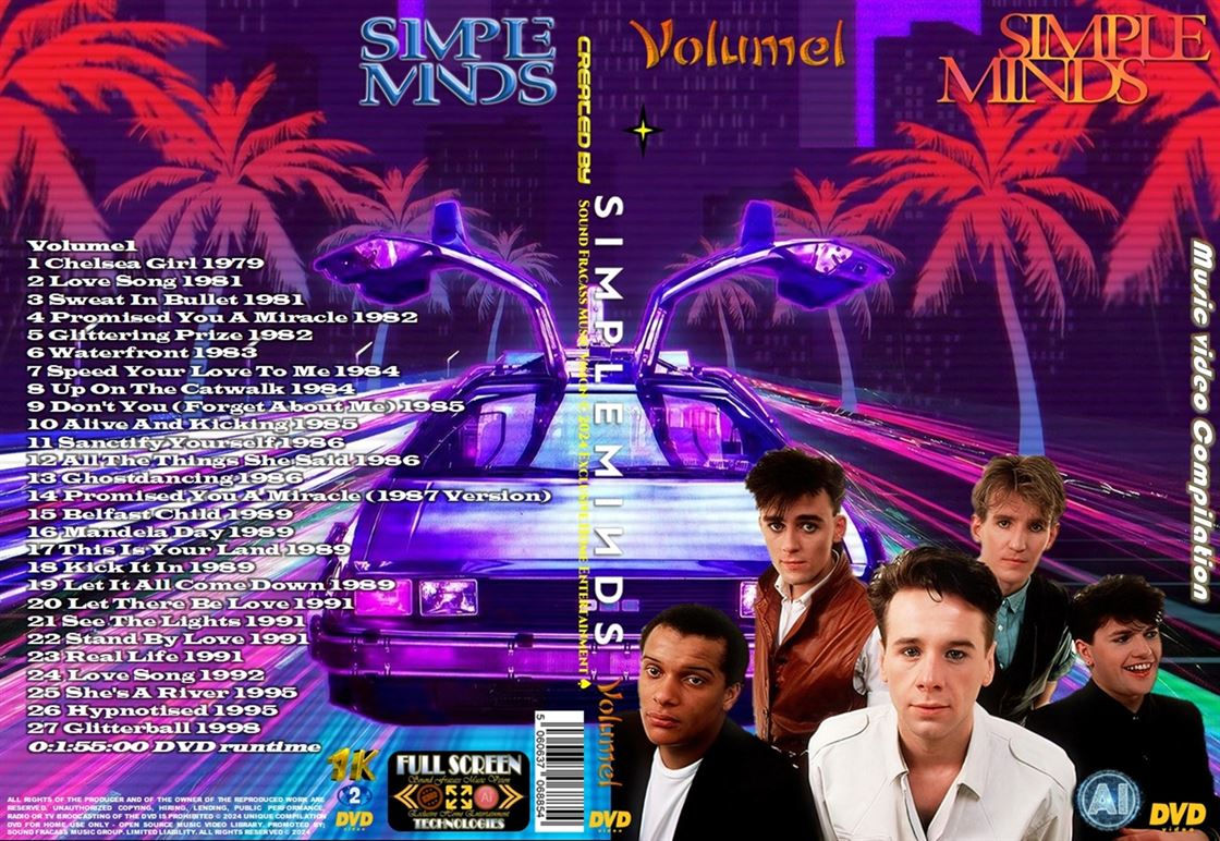 Simple Minds Music Video Compilation DVD Volume1