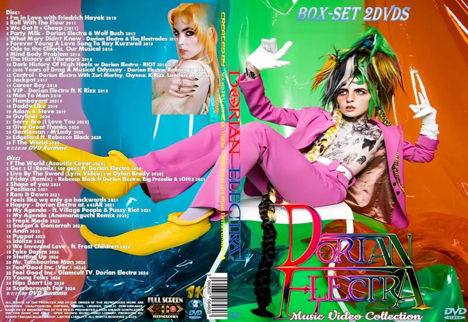 Dorian Electra Music Video Compilation Box-set 2DVDs