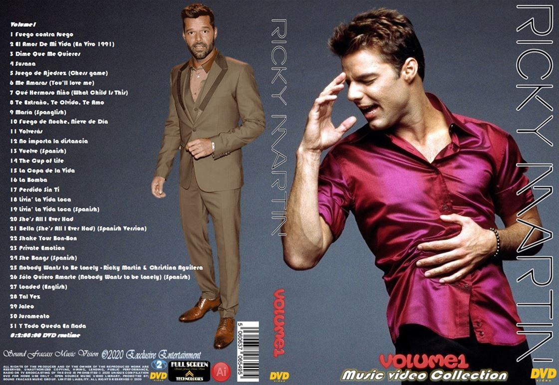 Ricky Martin Music Video Collection DVD Volume1