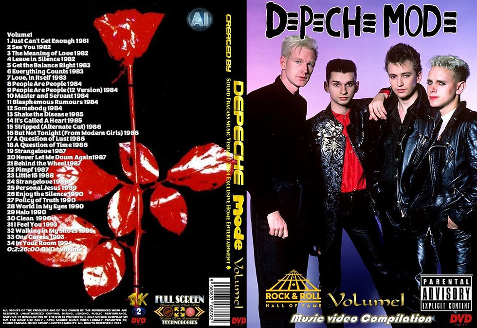 Depeche Mode Music Video Compilation Volume1 DVD