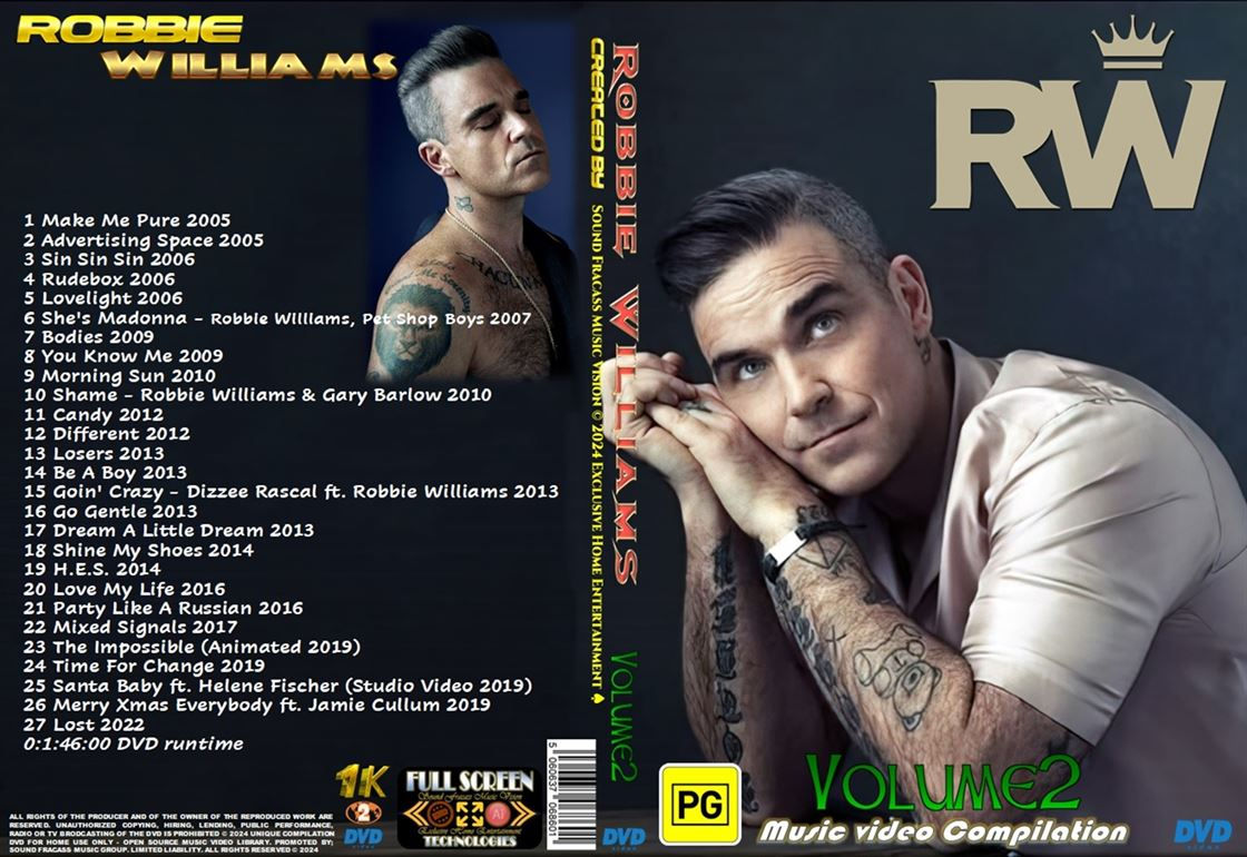 Robbie Williams Music Video Compilation V2 DVD