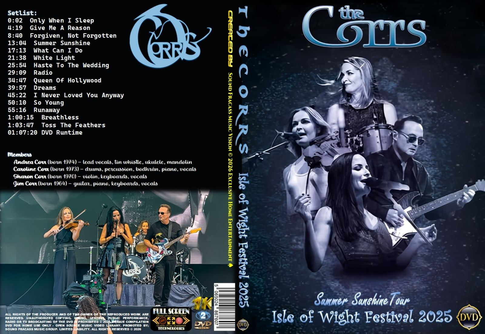 The Corrs - Isle of Wight Festival 2025 DVD