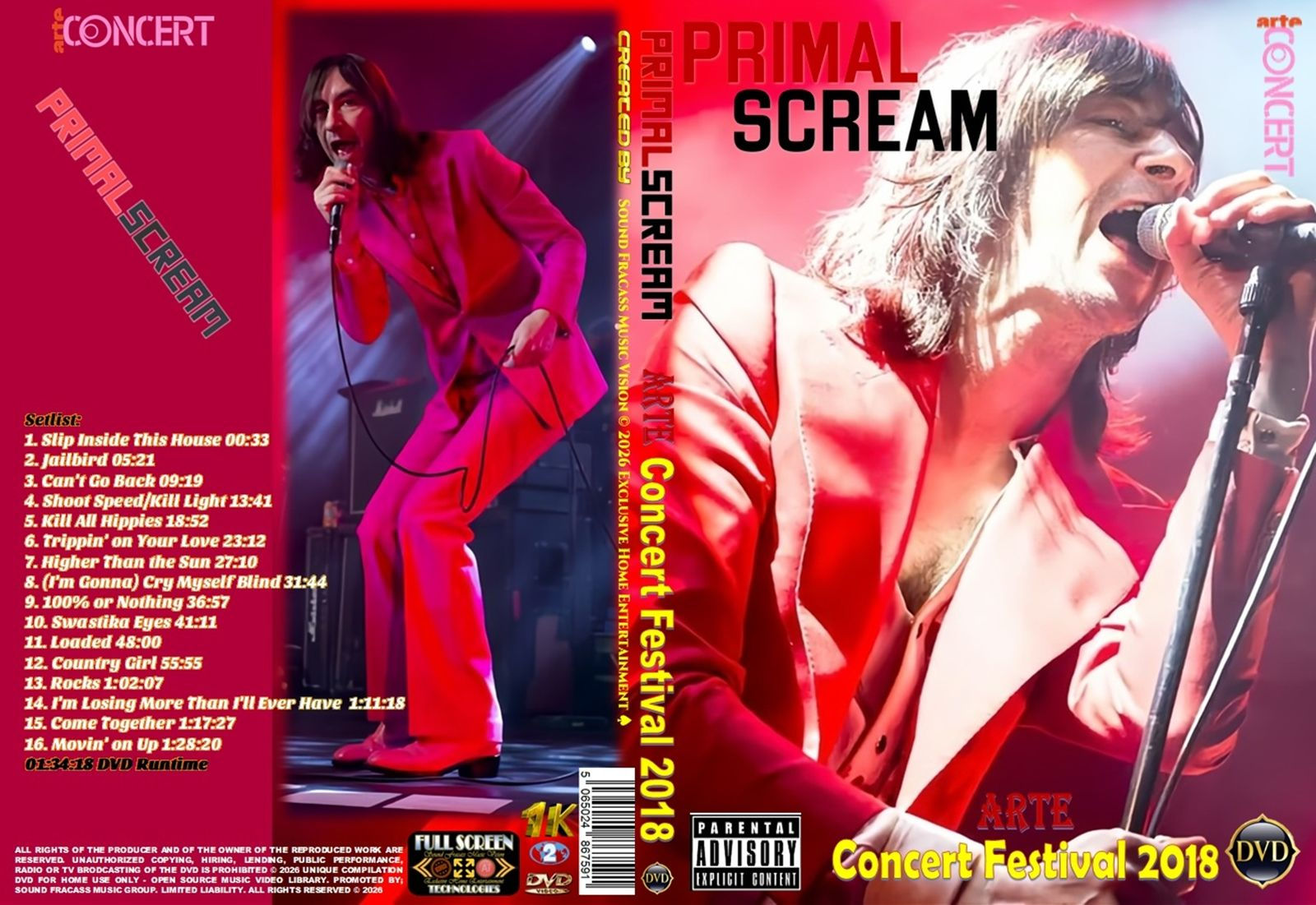 Primal Scream - ARTE Concert Festival 2018 DVD