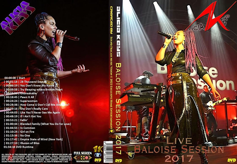 Alicia Keys - Live Baloise Session 2017 DVD