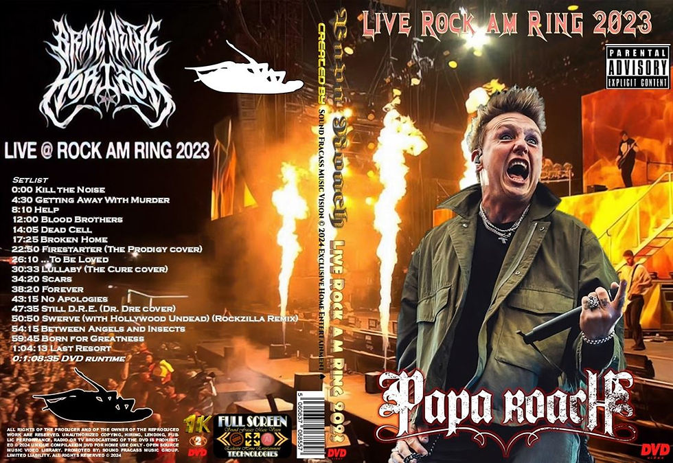 Papa Roach Live Rock am Ring 2023 DVD