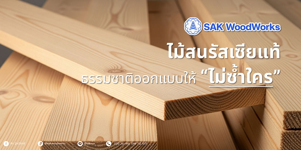 ไม้สนรัสเซีย ธรรมชาติอออกแบบให้ไม่เหมือนใคร ไม้แปรรูป