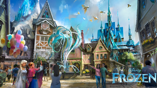 'Arendelle: World of Frozen' veja imagens da construção da nova área do Hong Kong Disneyland