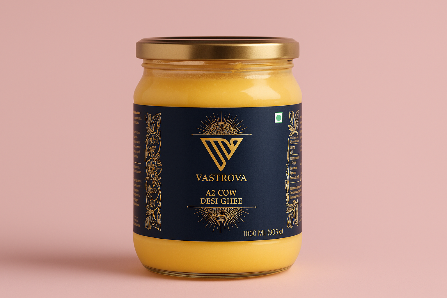 Vastrova Pure A2 Cow Ghee 1 ltrs