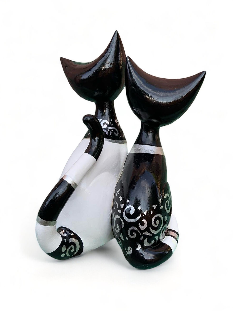 Miniatura: Black&Silver - Gatti in ceramica WachtmeisterLab