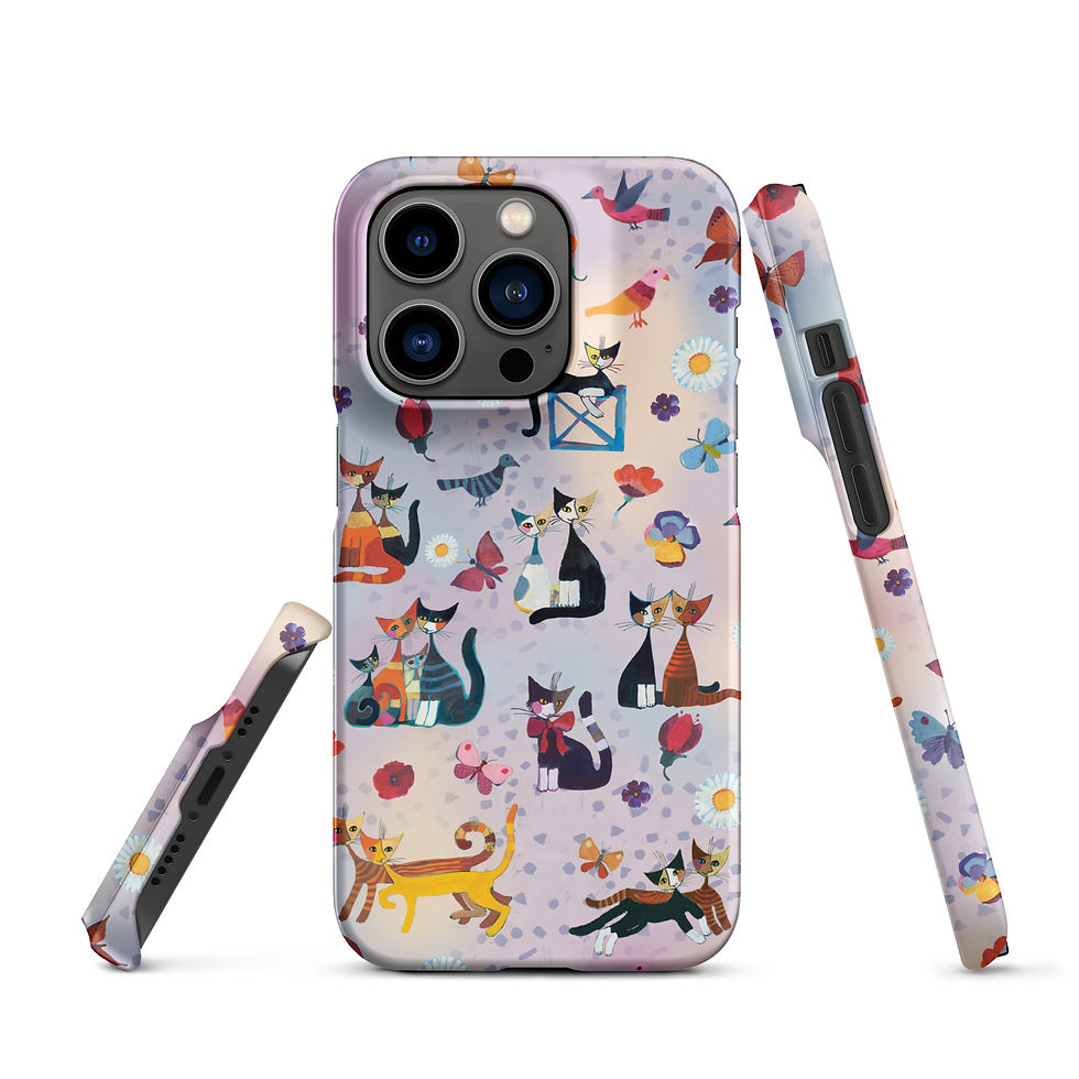 Thumbnail: "Cats and flowers" - iPhone case sottile/phone cover Rosina Wachtmeister