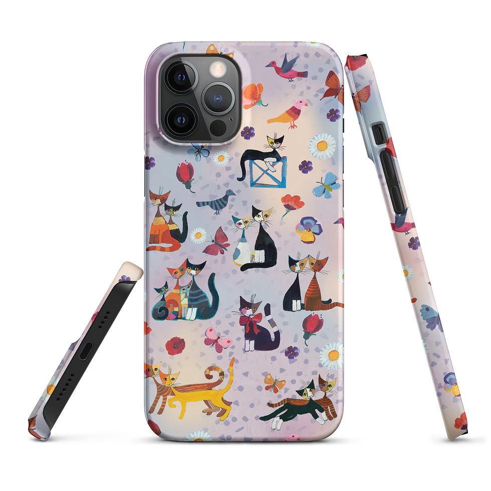 Thumbnail: "Cats and flowers" - iPhone case sottile/phone cover Rosina Wachtmeister