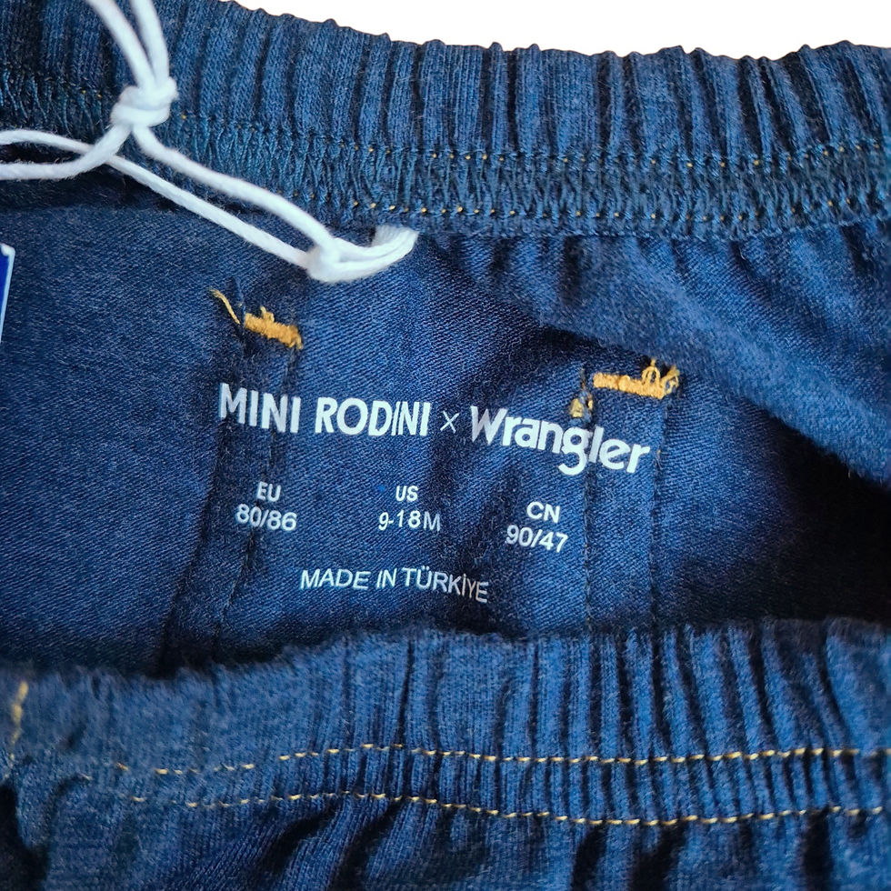 Miniaturbild: MINI RODINI X WRANGLER Bloomers Denim-Style 80/86
