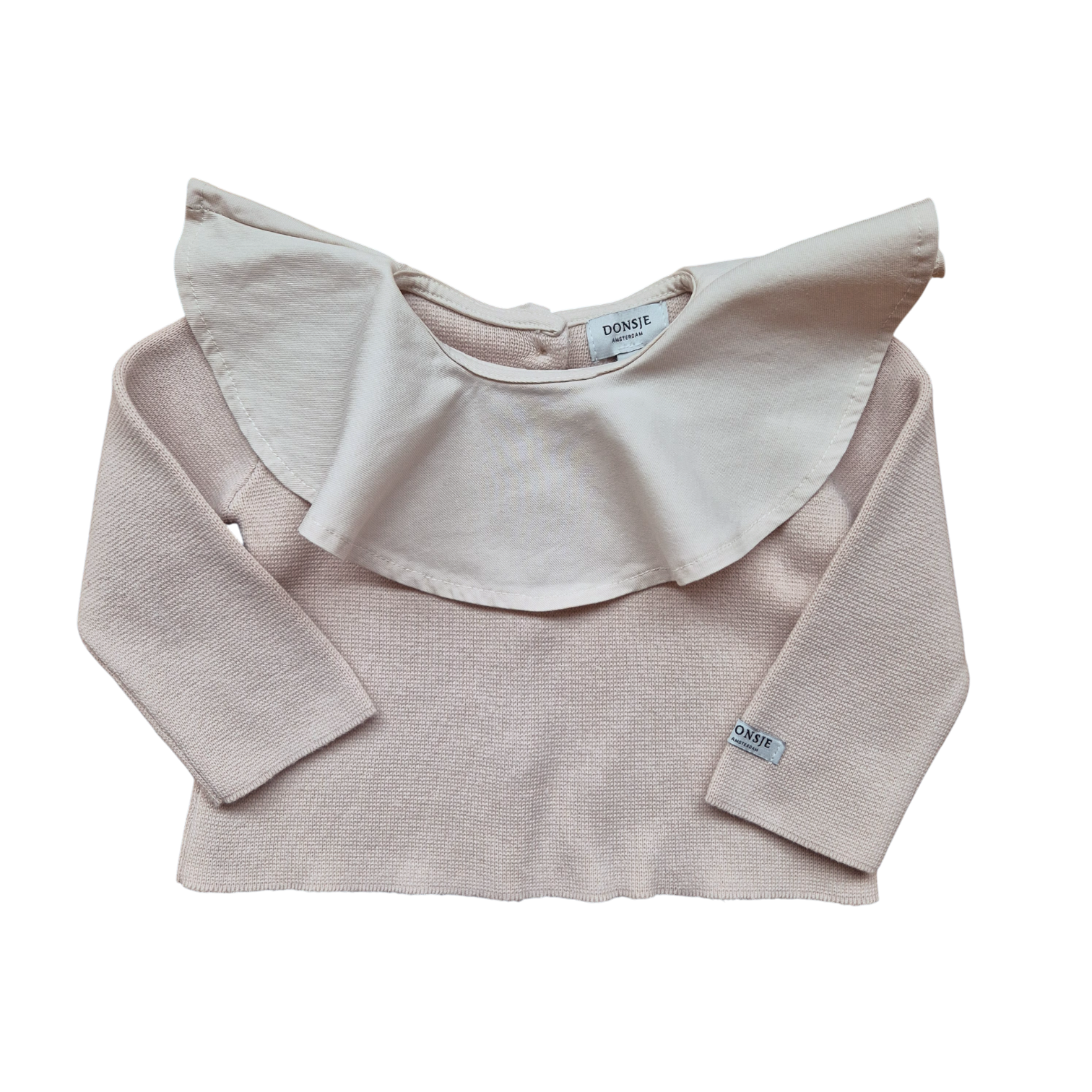 DONSJE Strick-Pullover Wiwu mit Kragen beige 68