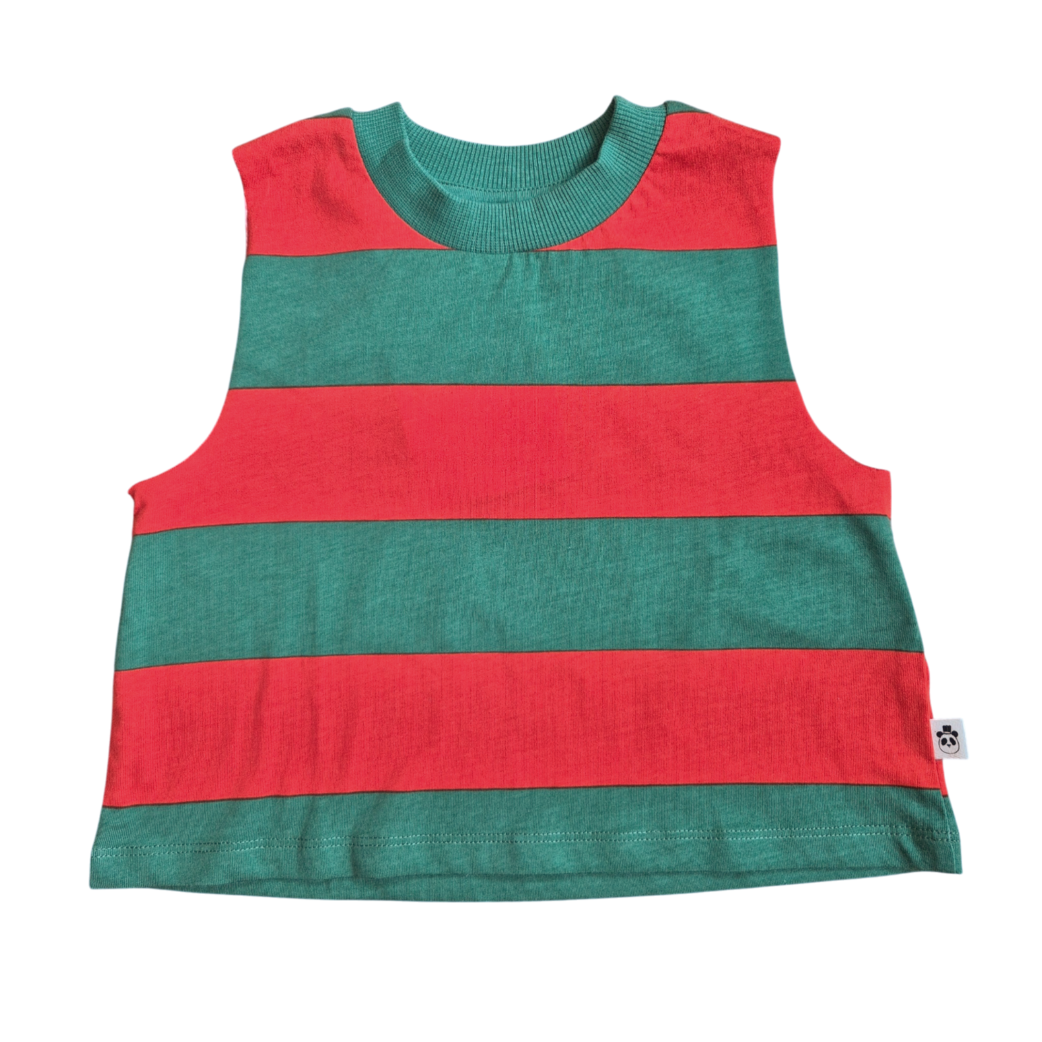 MINI RODINI Top rot grün gestreift 80/86