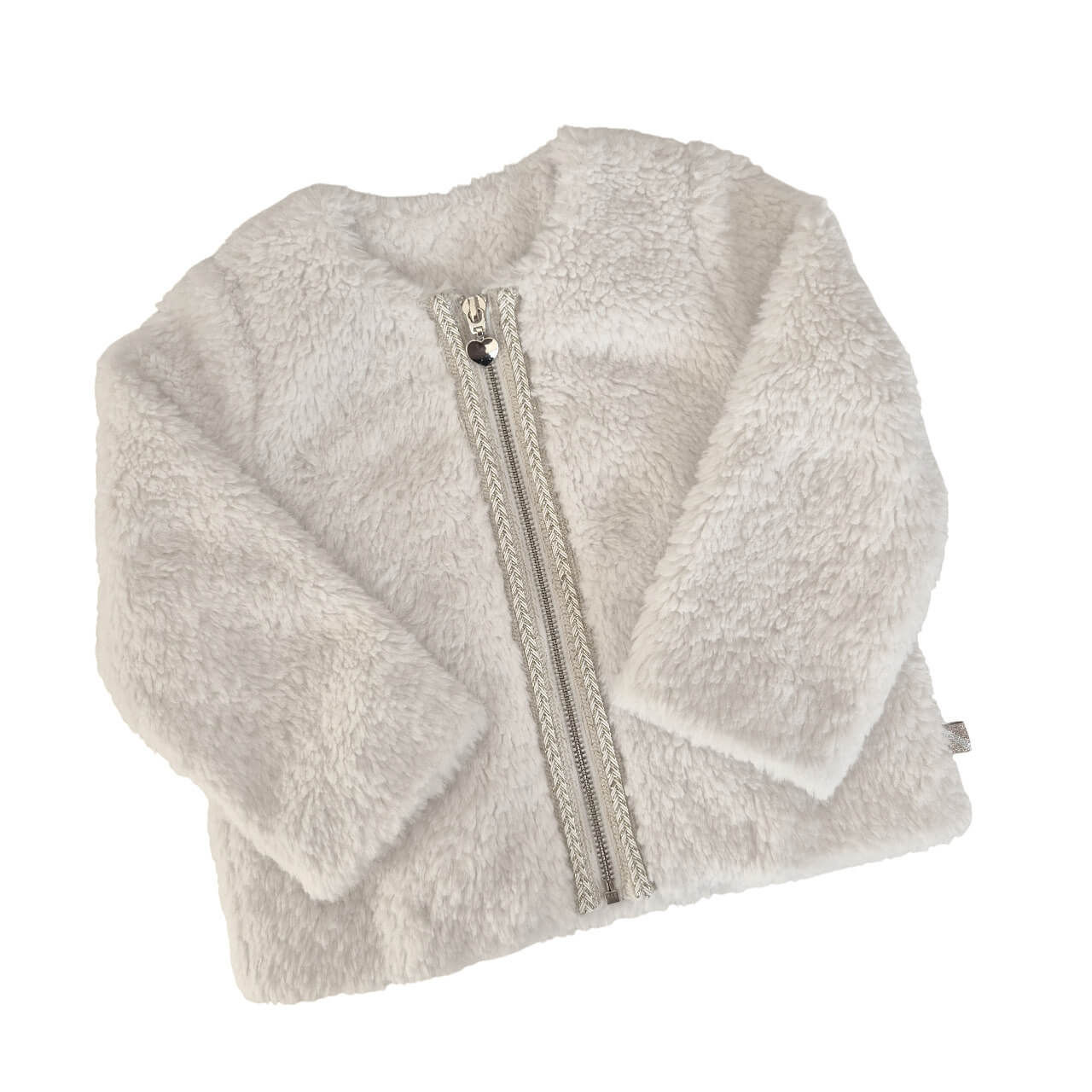 BILLIEBLUSH Faux Fur Jacke weiß 86