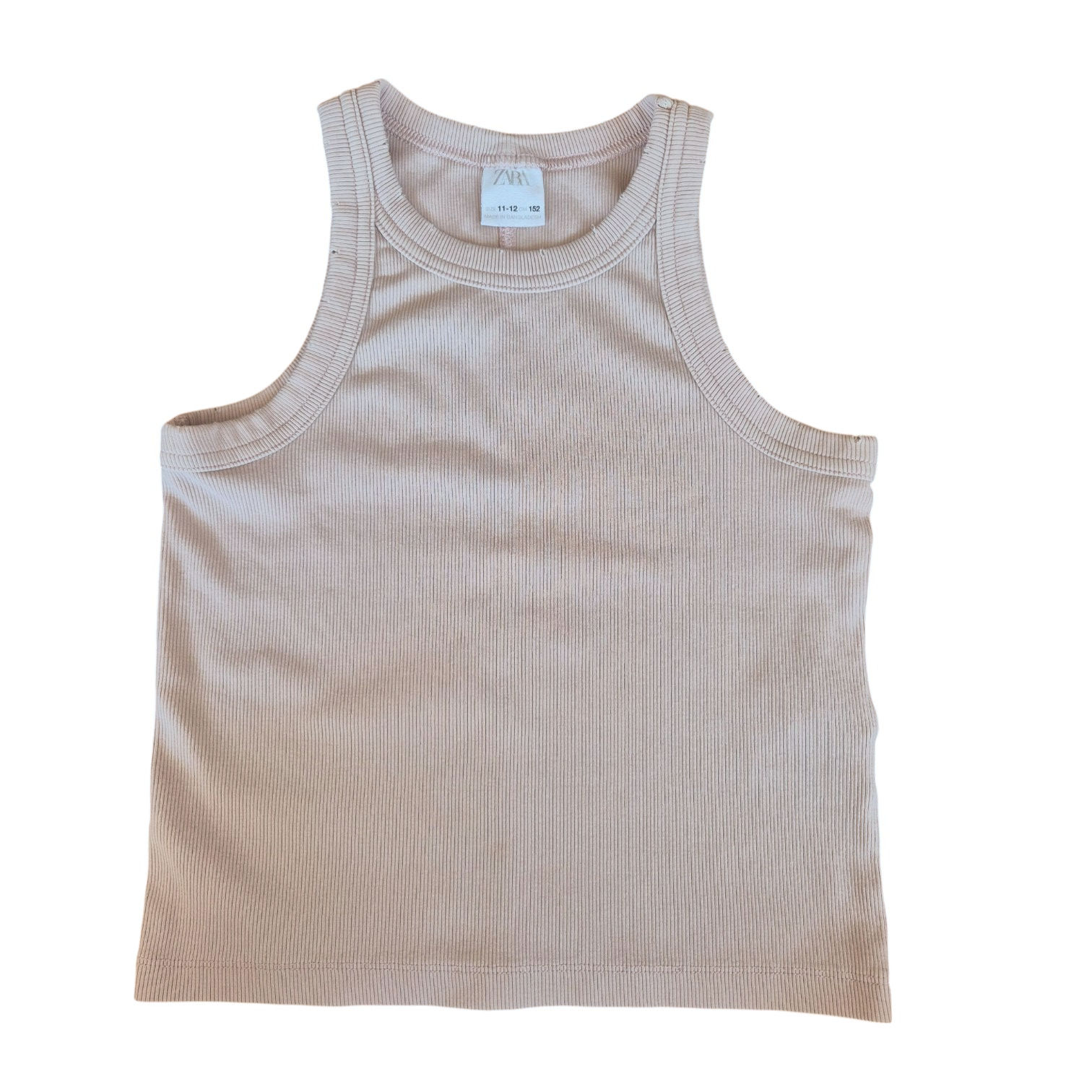 ZARA Top Ripp beige152