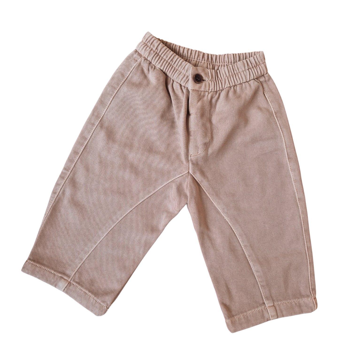 ZARA weite Hose beige braun Wolle 86