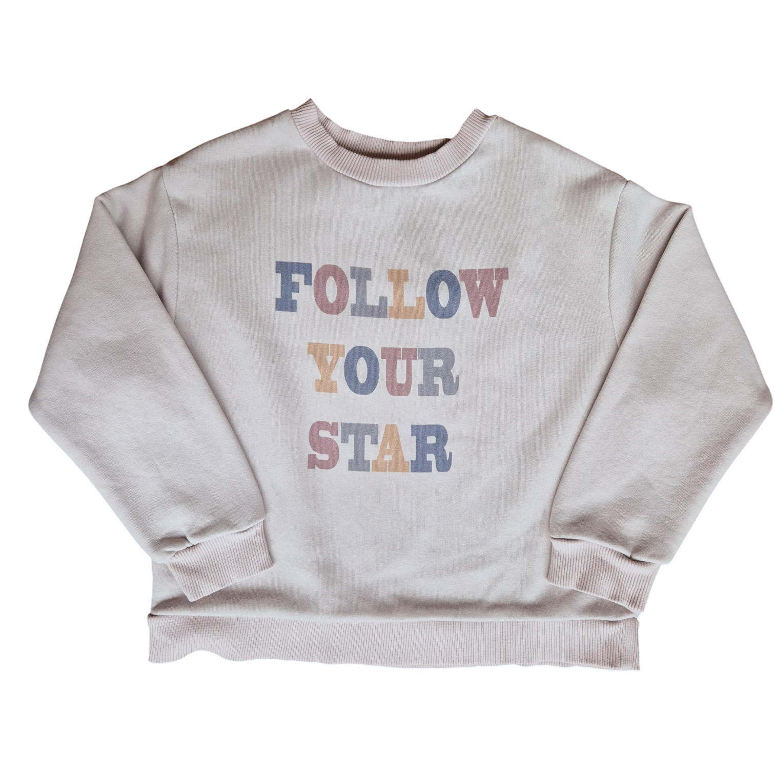KIDS ON THE MOON Pullover creme`follow your star´110