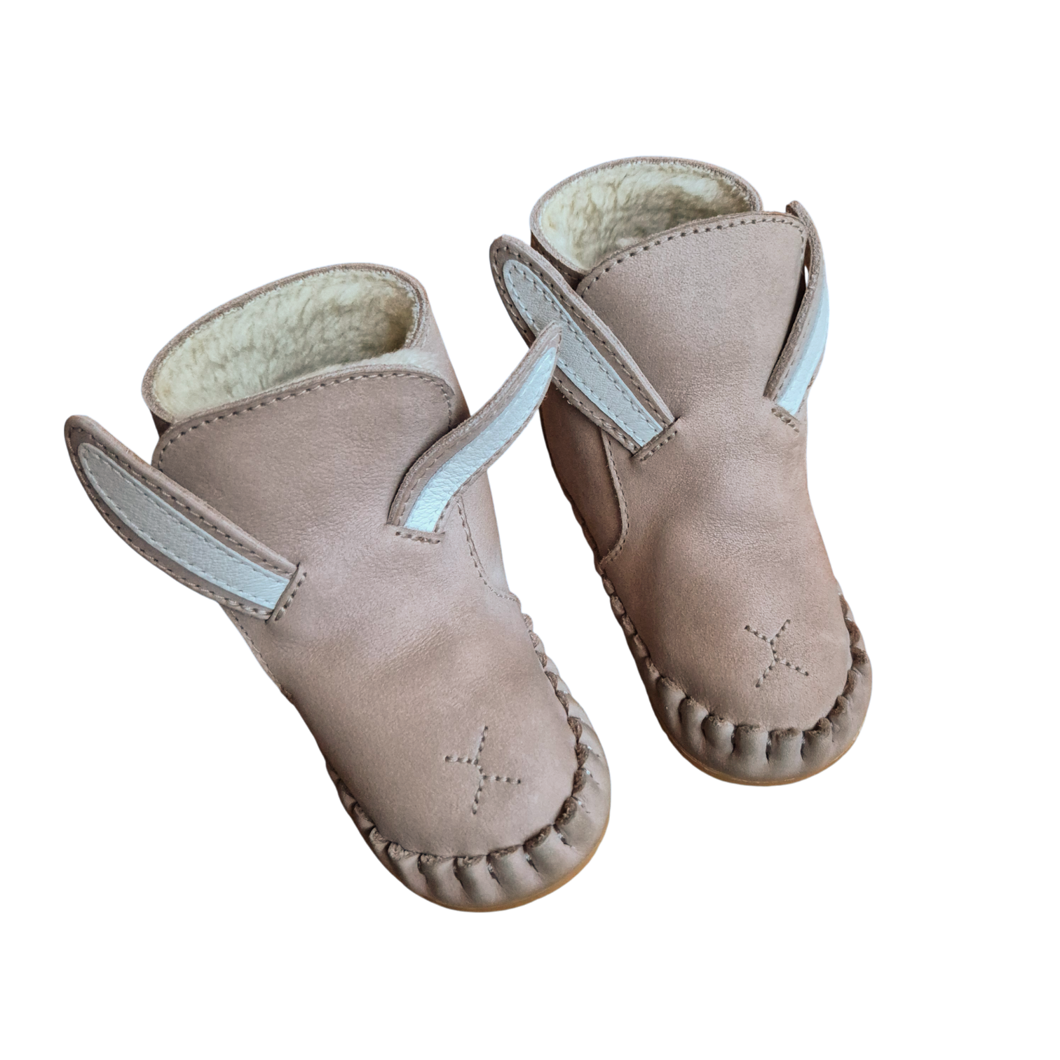 DONSJE Stiefel Kapi Bunny grau-braun 12-18 Monate