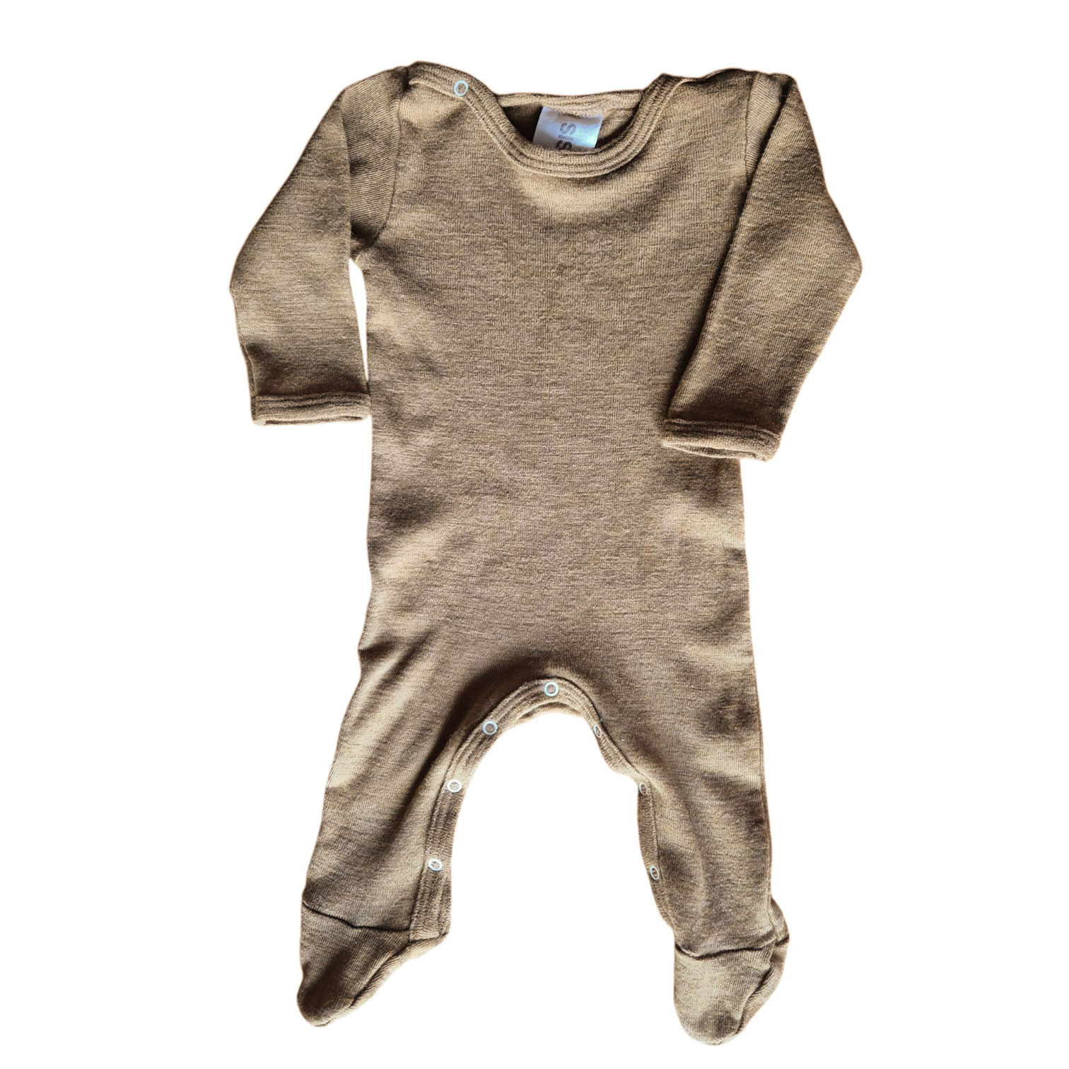 SISKIN Einteiler Pyjama grün Wolle Seide 62