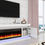 Thumbnail: White Tv Stand With Fireplace